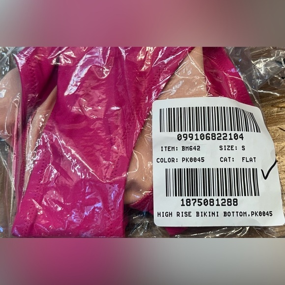 NWT J. Crew Hallie High Waisted Bikini Bottom in Magenta Orchid Pink Size Small. - Picture 12 of 14